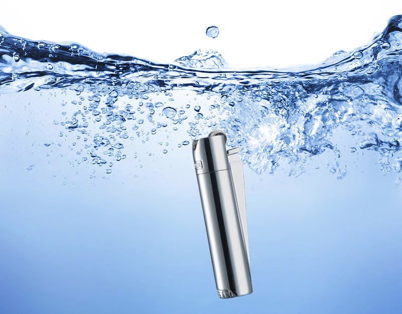 Que faire si le briquet tombe dans l'eau ?