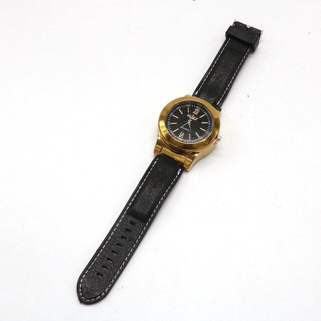 briquet montre usb or