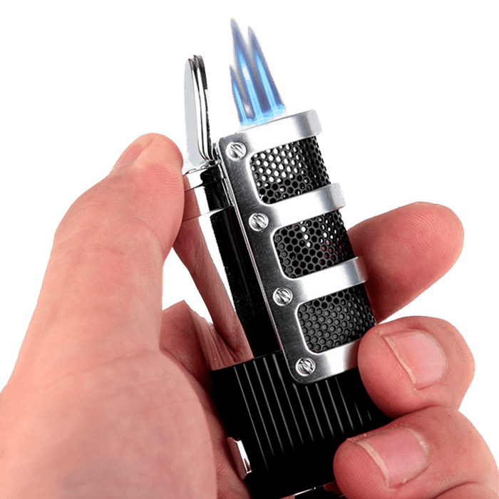 le briquet tempête flamme triple